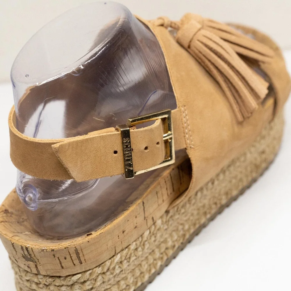 SCHUTZ suede platform